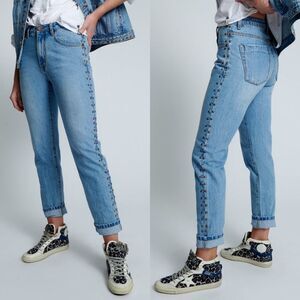 One Teaspoon Studded High Waist Awesome Baggies Jeans NWT Size 26